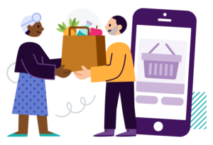 Image representing grocer using SMS API for delivery updates