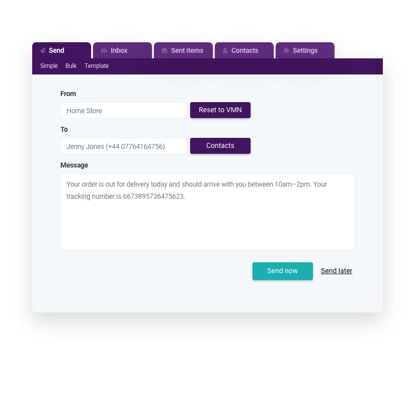 Send Business SMS online