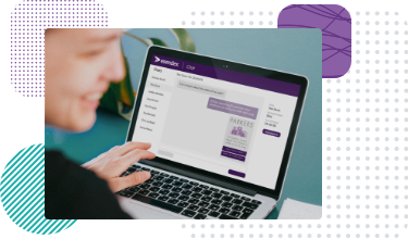 Photograph showing Esendex's Studio platform on someone's laptop screen